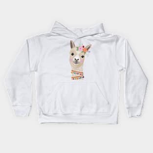 Llama lady Kids Hoodie